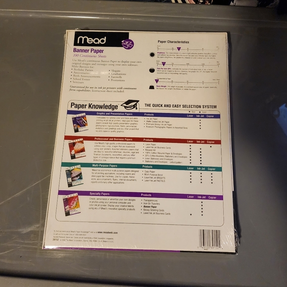 Mead Banner Paper - Picture 2 of 2